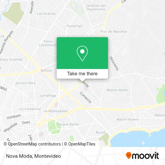 Nova Moda map