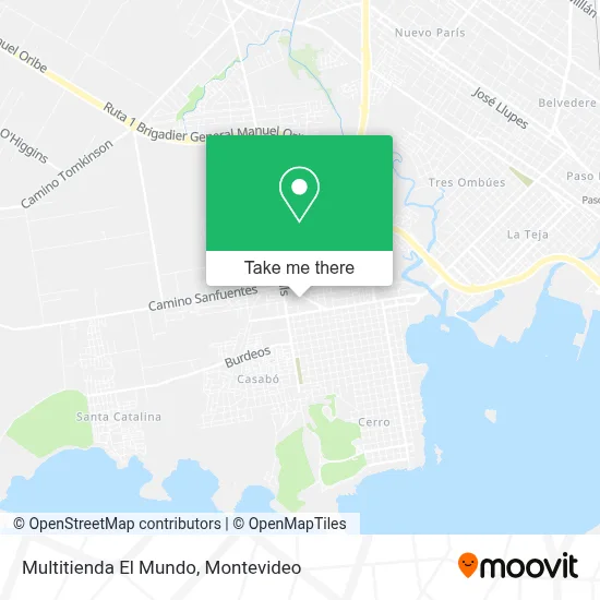 Multitienda El Mundo map