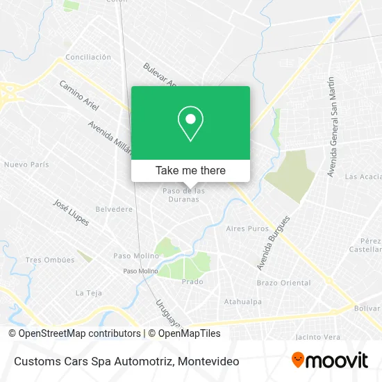 Customs Cars Spa Automotriz map