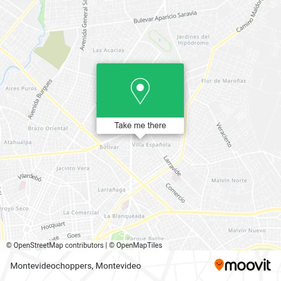 Montevideochoppers map