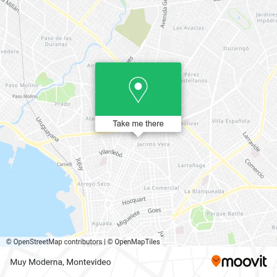 Muy Moderna map