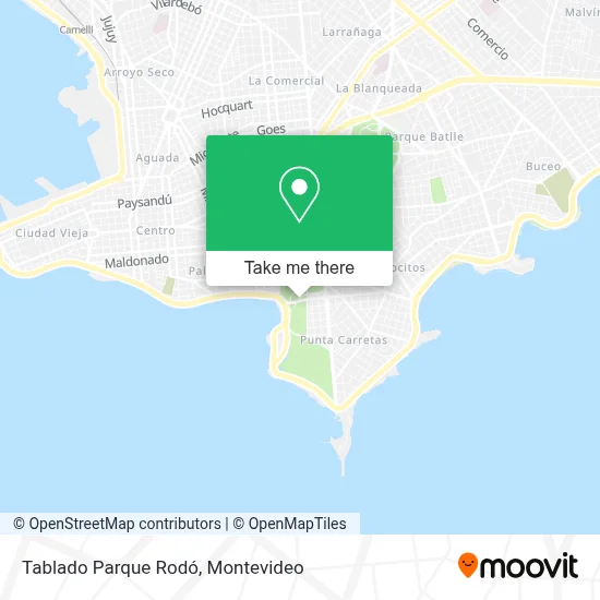 Tablado Parque Rodó map