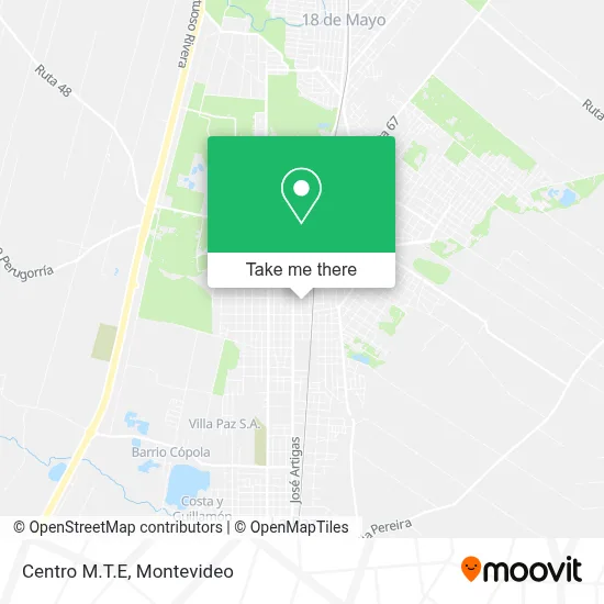 Centro M.T.E map