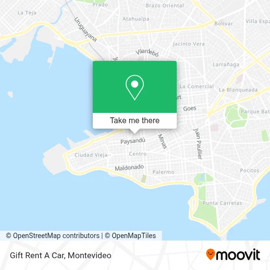 Gift Rent A Car map