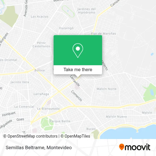 Semillas Beltrame map