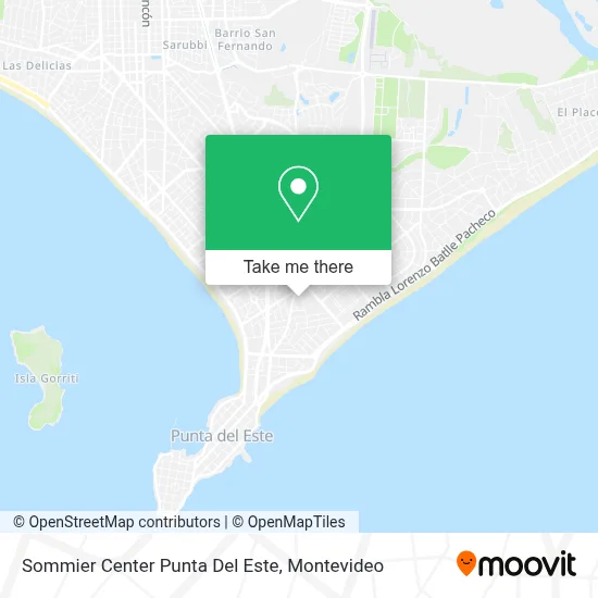 Sommier Center Punta Del Este map