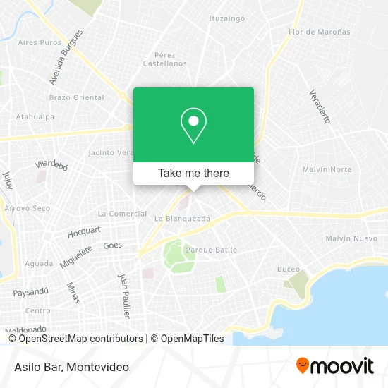 Asilo Bar map