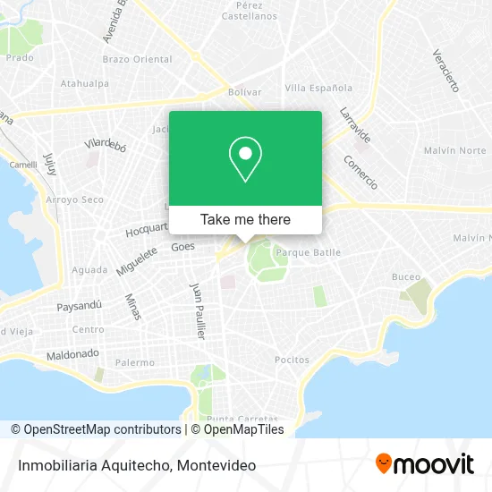 Inmobiliaria Aquitecho map