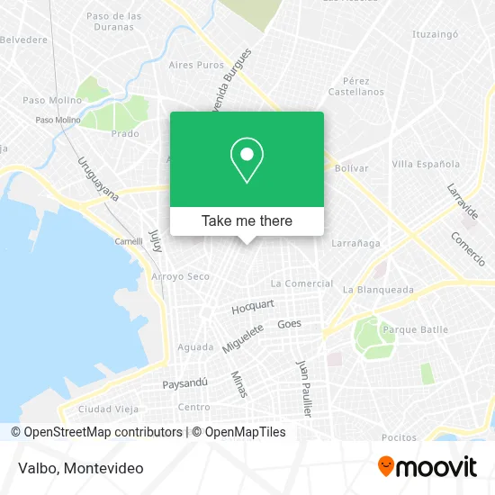 Valbo map