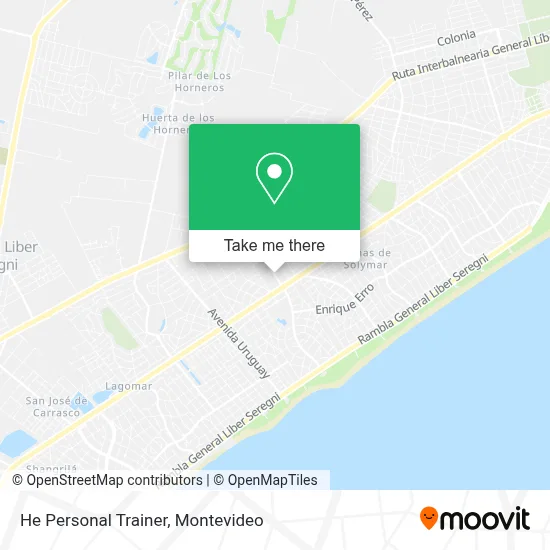 He Personal Trainer map
