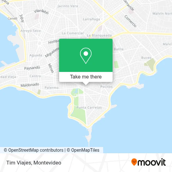 Tim Viajes map