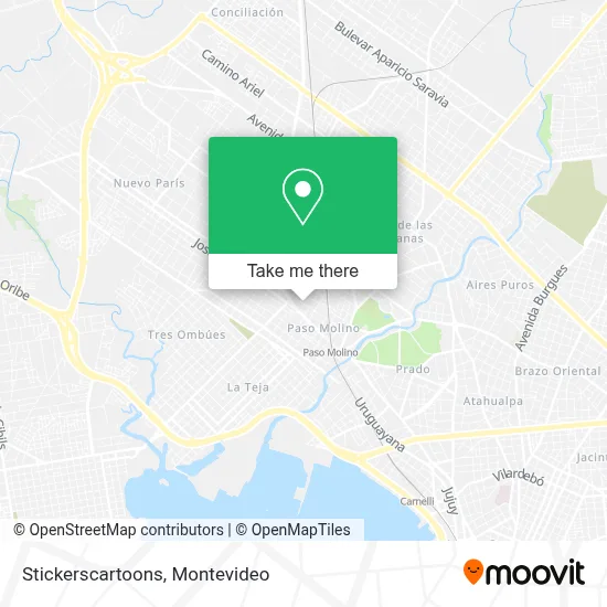 Stickerscartoons map