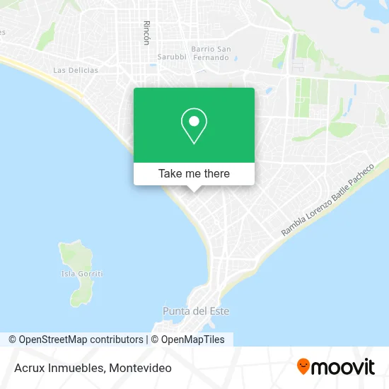 Acrux Inmuebles map