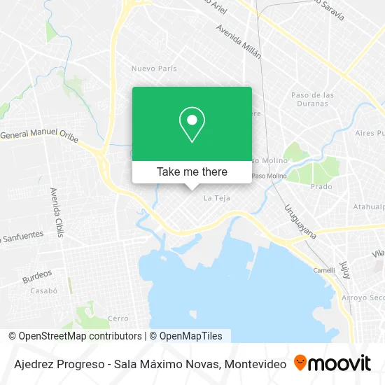 Ajedrez Progreso - Sala Máximo Novas map