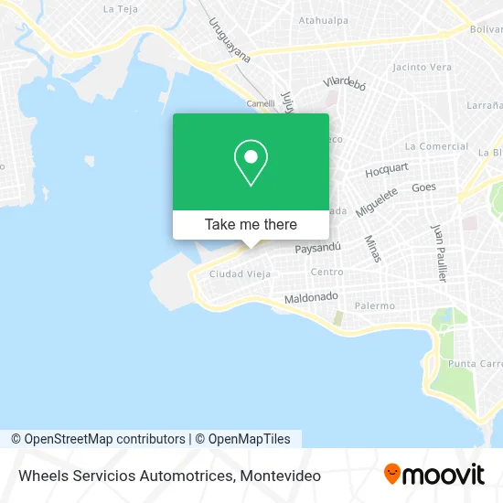 Wheels Servicios Automotrices map