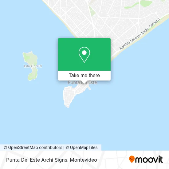 Punta Del Este Archi Signs map