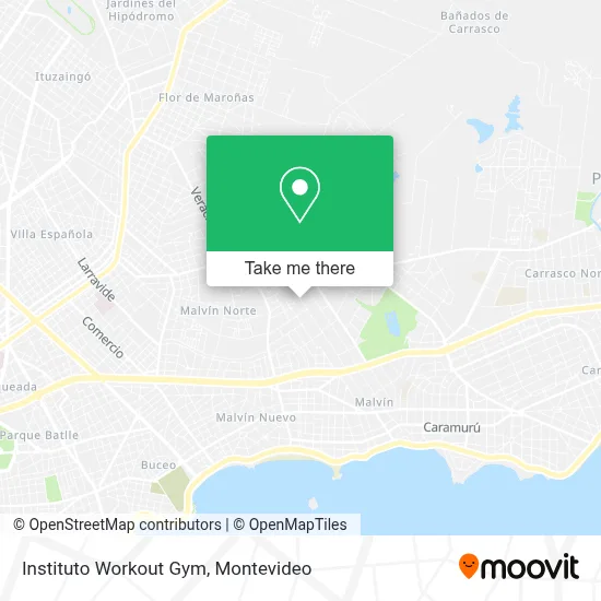 Instituto Workout Gym map