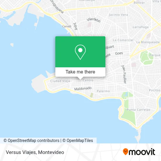 Versus Viajes map