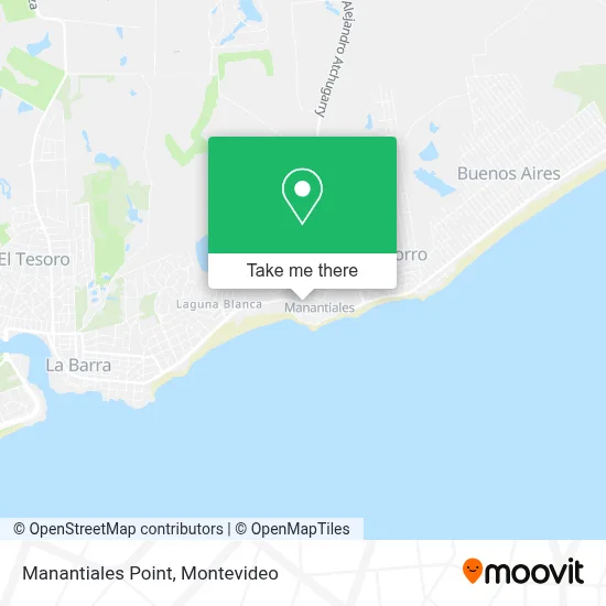 Manantiales Point map
