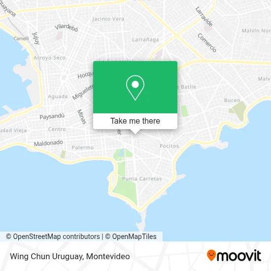 Wing Chun Uruguay map