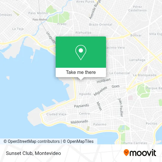 Sunset Club map