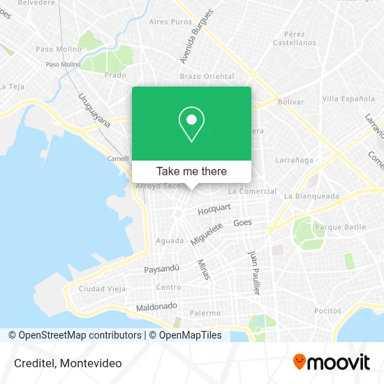 Creditel map