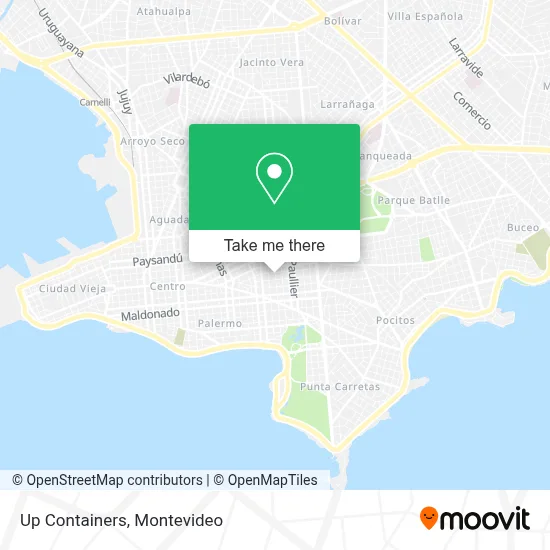 Up Containers map