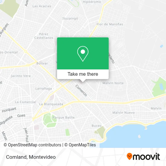 Comland map