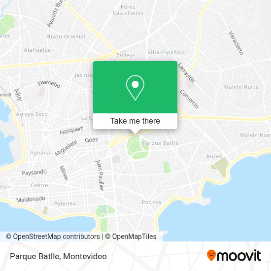 Parque Batlle map