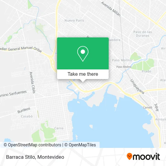 Barraca Stilo map