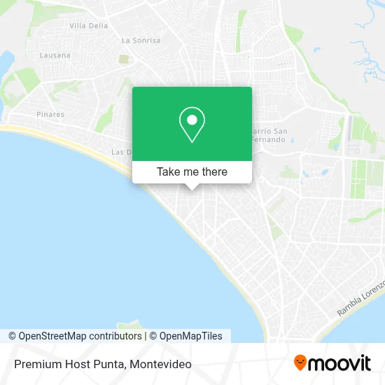 Premium Host Punta map