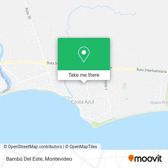 Bambú Del Este map