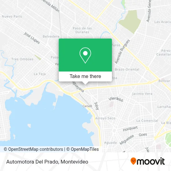 Automotora Del Prado map