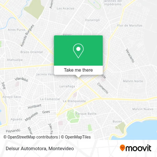 Delsur Automotora map