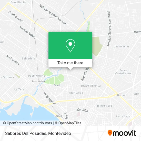 Sabores Del Posadas map