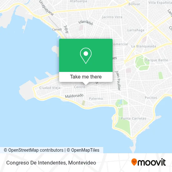 Congreso De Intendentes map