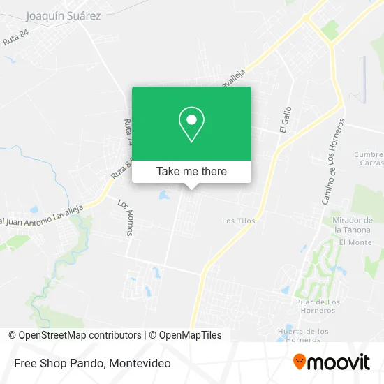 Free Shop Pando map