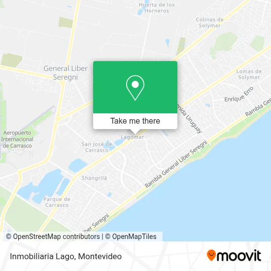 Inmobiliaria Lago map