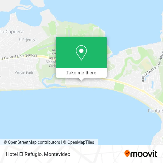 Hotel El Refugio map