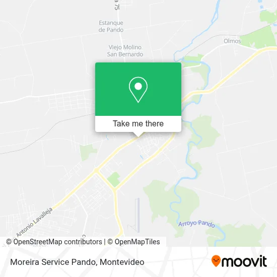 Moreira Service Pando map