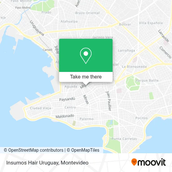 Insumos Hair Uruguay map