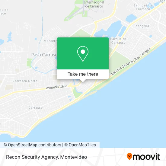 Recon Security Agency map