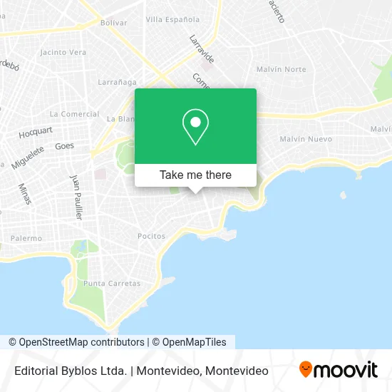 Editorial Byblos Ltda. | Montevideo map