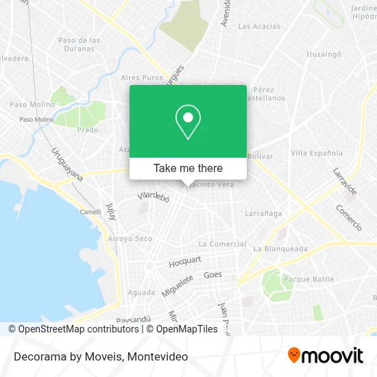Decorama by Moveis map