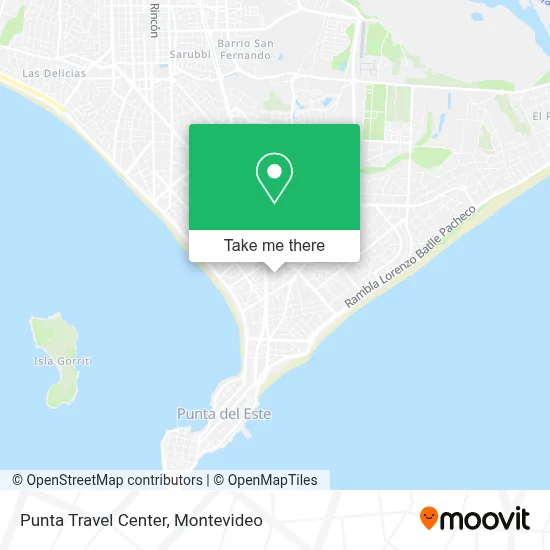 Punta Travel Center map