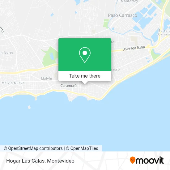 Hogar Las Calas map