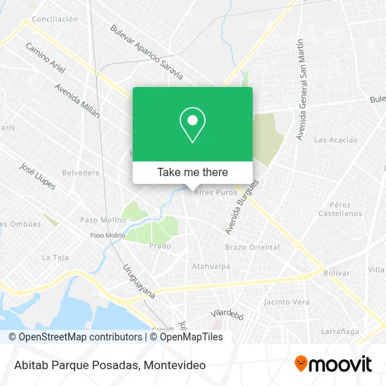Abitab Parque Posadas map