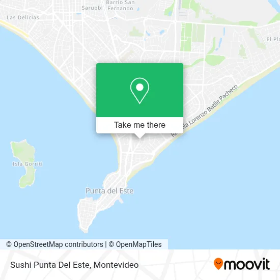 Sushi Punta Del Este map