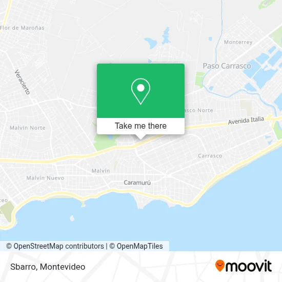 Sbarro map