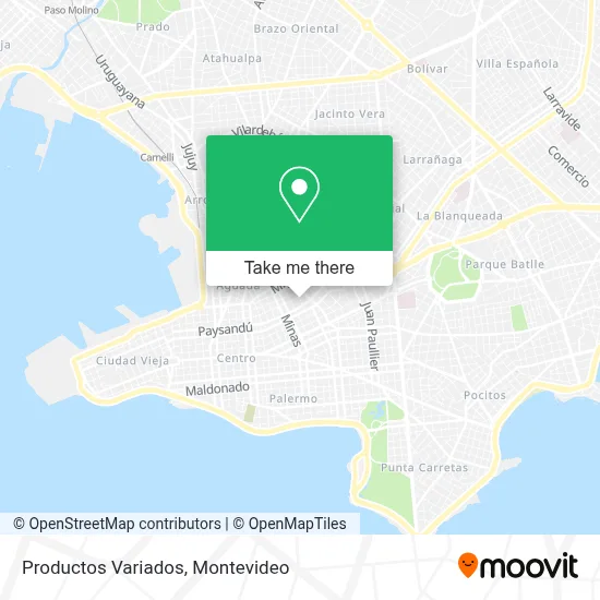 Productos Variados map